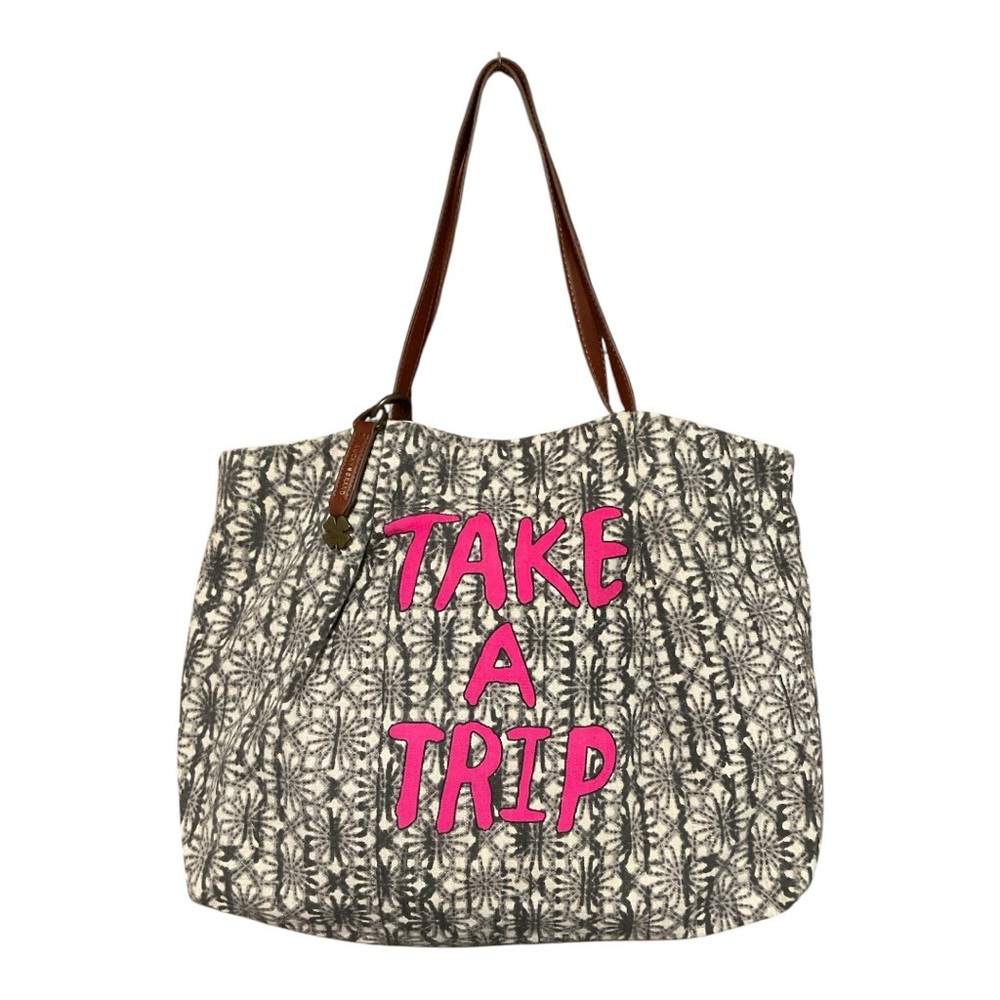 Lucky Brand Take A Trip Canvas Tote